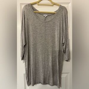 Splendid Heather Gray Crew Neck Top